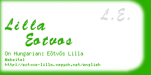lilla eotvos business card